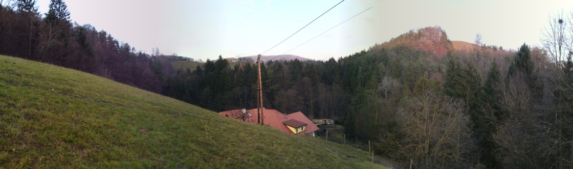 Panorama mit Haus